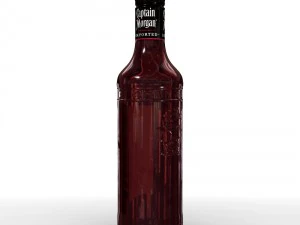 captain morgan jamaica rum 50cl bottle 3D Model