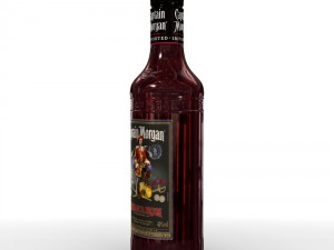 captain morgan jamaica rum 50cl bottle Modelo 3D