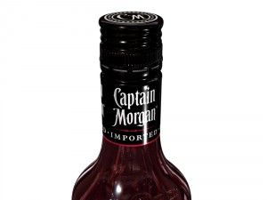 captain morgan jamaica rum 50cl bottle Modelo 3D