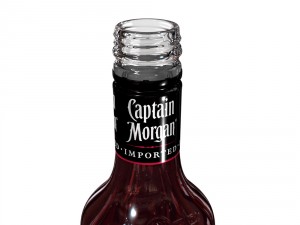captain morgan jamaica rum 50cl bottle Modelo 3D