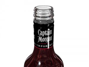 captain morgan jamaica rum 50cl bottle 3D Model