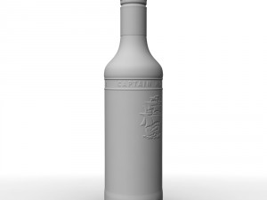 captain morgan jamaica rum 50cl bottle Modelo 3D