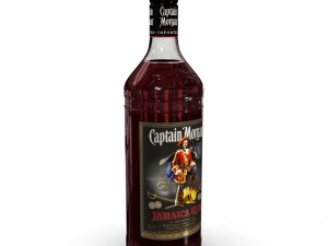 captain morgan jamaica rum 1l bottle Modelo 3D
