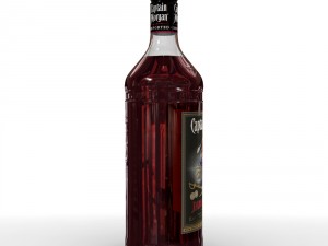 captain morgan jamaica rum 1l bottle 3Dモデル