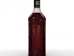 captain morgan jamaica rum 1l bottle 3Dモデル