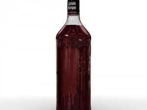 captain morgan jamaica rum 1l bottle 3Dモデル