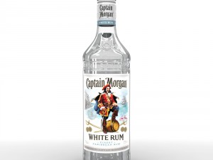 captain morgan white 70cl bottle 3D 모델