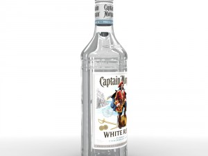 captain morgan white 70cl bottle 3D 모델
