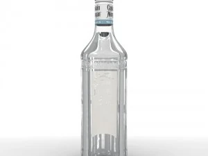 captain morgan white 70cl bottle 3D Model