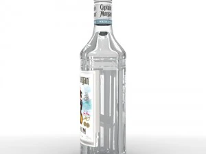 captain morgan white 70cl bottle 3D Model