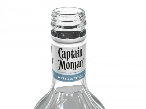 captain morgan white 70cl bottle 3D 모델