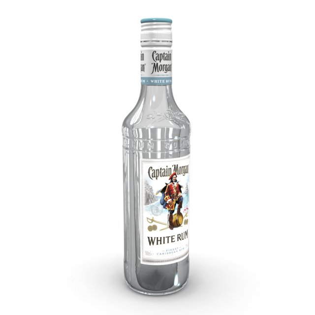 captain morgan white 50cl bottle Modèle 3D .c4d .max .obj .3ds .fbx .stl .blend 