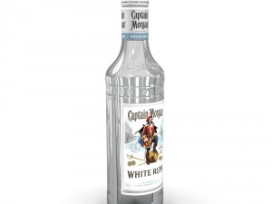 captain morgan white 50cl bottle Modelo 3D