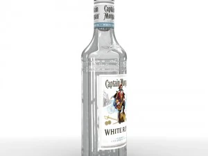 captain morgan white 50cl bottle 3D Model