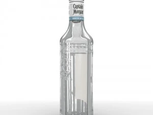 captain morgan white 50cl bottle 3D Model