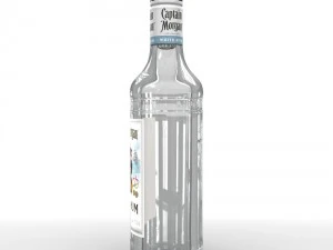 captain morgan white 50cl bottle 3D Model