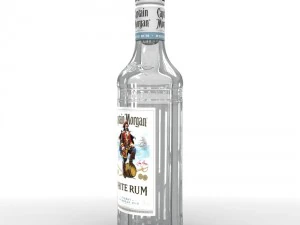 captain morgan white 50cl bottle 3D Model