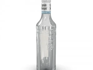 captain morgan white 50cl bottle 3D Model