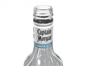 captain morgan white 50cl bottle Modèle 3D