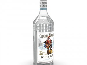 captain morgan white 1l bottle Modelo 3D