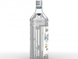 captain morgan white 1l bottle Modèle 3D