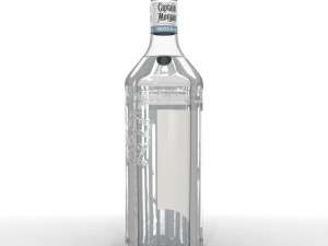 captain morgan white 1l bottle Modèle 3D