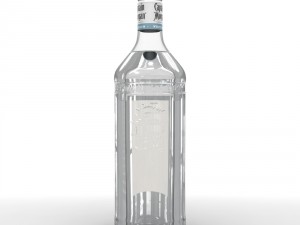 captain morgan white 1l bottle Modèle 3D
