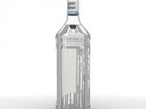 captain morgan white 1l bottle Modèle 3D