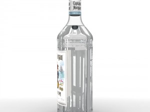 captain morgan white 1l bottle Modèle 3D
