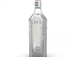 captain morgan white 1l bottle Modèle 3D