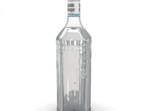captain morgan white 1l bottle 3D Model