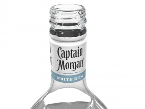 captain morgan white 1l bottle Modèle 3D