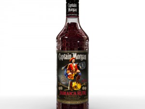 captain morgan bottle set Modèle 3D