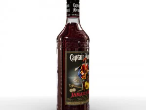 captain morgan bottle set 3D Model