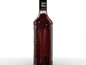 captain morgan bottle set 3D Model