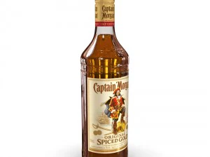 captain morgan bottle set 3D Model