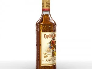 captain morgan bottle set 3D Model