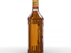 captain morgan bottle set 3D Model