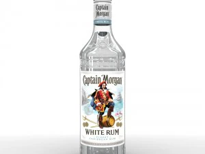 captain morgan bottle set 3D Model