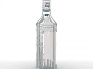 captain morgan bottle set 3D Model