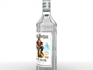 captain morgan bottle set 3D Model
