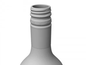 captain morgan bottle set 3D Model