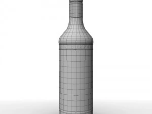 captain morgan bottle set 3D Model