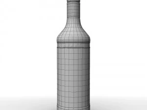captain morgan bottle set 3D Model
