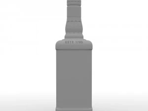 jim beam 70cl bottle 3D Model