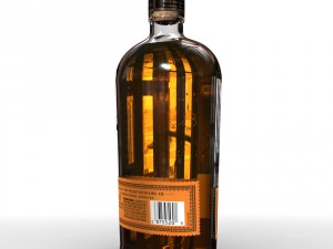 bulleit bourbon 75cl bottle 3D Model