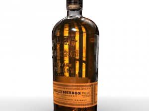 bulleit bourbon 75cl bottle 3D Model