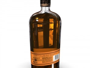 bulleit bourbon 75cl bottle 3D Model