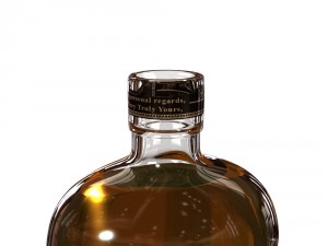 bulleit bourbon 75cl bottle 3D Model
