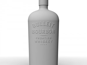 bulleit bourbon 75cl bottle 3D Model